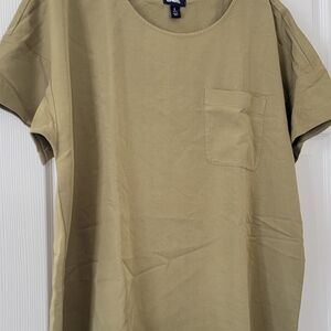 Lands' End Women's Short Sleeve Tee - Olive